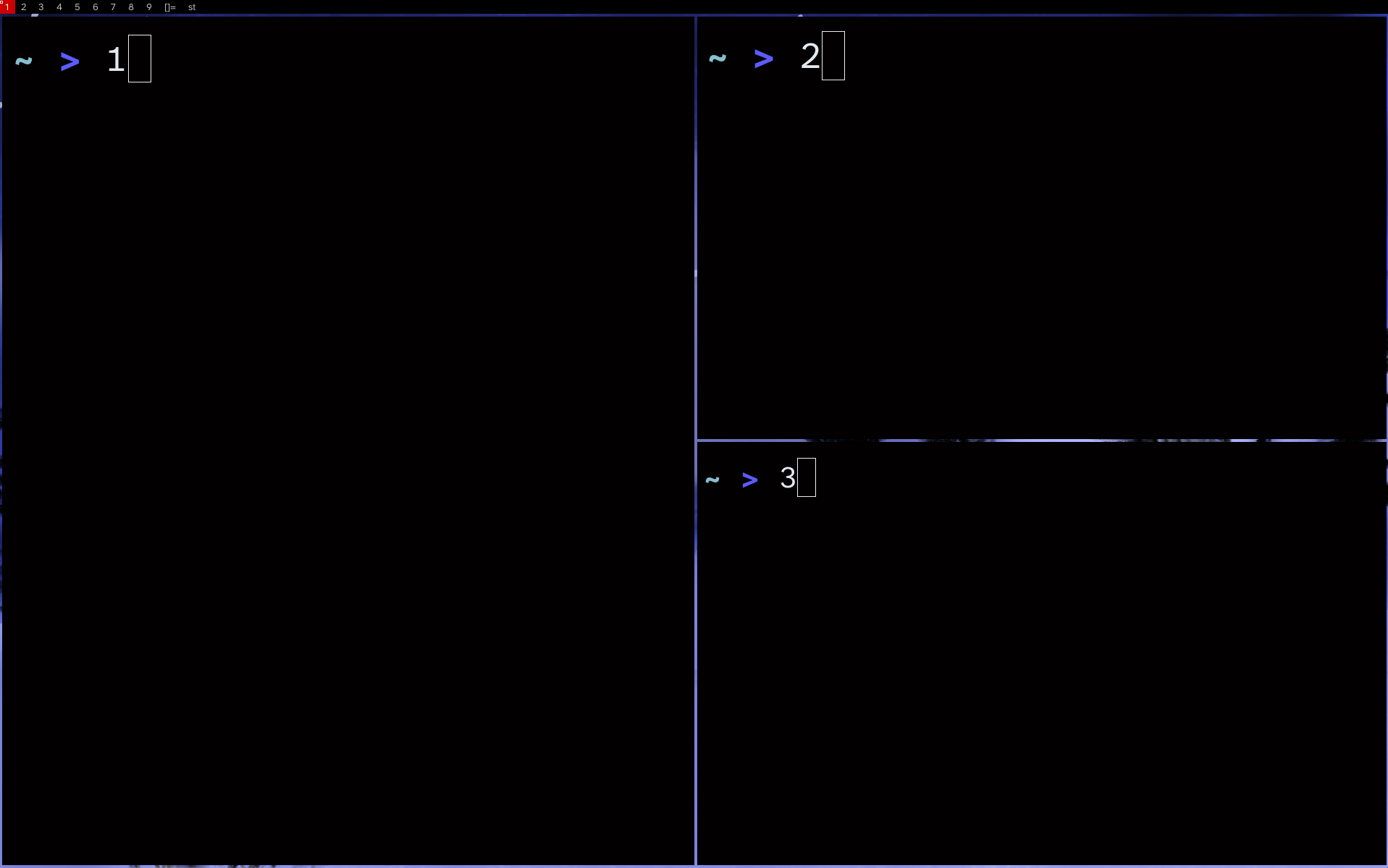 an example of a tiling window manager